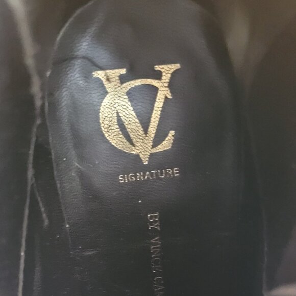 Vince Camuto Signature Black Suede Booties - Picture 6 of 13